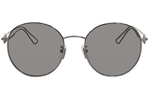 Balenciaga BB0060SK 003 Sunglasses Men's Silver/Grey Lenses Round 56mm