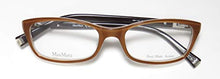 
                        
                          Load image into Gallery viewer, Max Mara 1181 Womens/Ladies Designer Full-rim Crystals Spring Hinges Brand Premium Segment Eyeglasses/Glasses (51-17-135, Honey Brown)
                        
                      