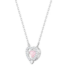 
                        
                          Muat gambar ke penampil Galeri, Swarovski Sparkling Dance Women's Heart Pendant Necklace with Pink and White Crystals on a Rhodium Plated Chain - JOY2ESpree
                        
                      