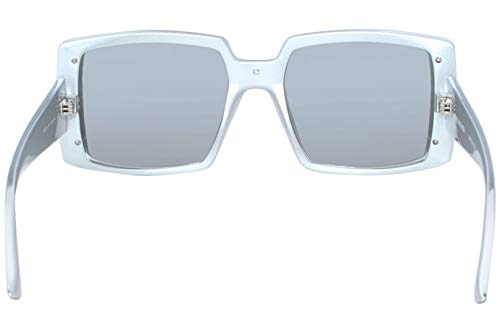 Balenciaga sunglasses (BB-0081-S 002) Metalic Silver - Grey with Silver mirror effect lenses