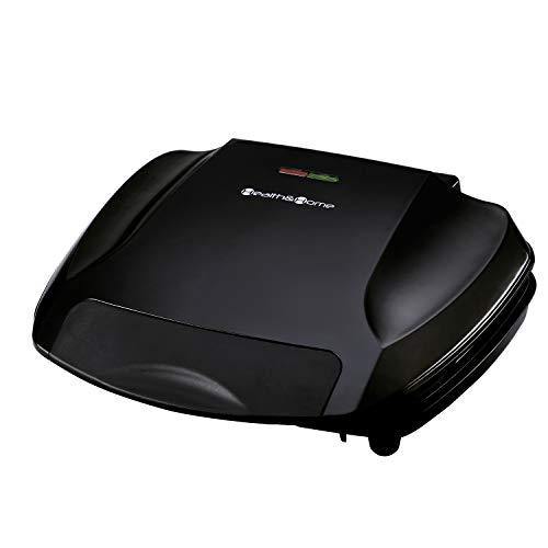 Health and Home 2-Serving Classic Plate Grill Maker and Panini Press, Black, KS-306 - JOY2ESpree