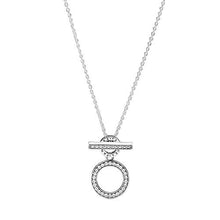 
                        
                          Cargar imagen en el visor de la galería, PANDORA Double Hoop T-bar, Clear CZ - JOY2ESpree
                        
                      
