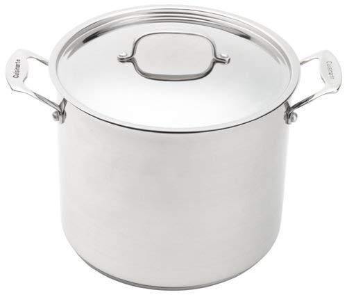Cuisinart 766-26 Chef's Classic 12-Quart Stockpot with Cover, Brushed Stainless - JOY2ESpree