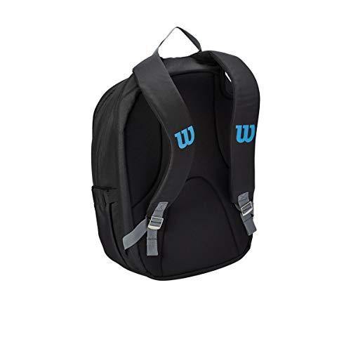 Wilson Sporting Goods Tennis Bag, Black/Blue/Silver, OSFA - JOY2ESpree