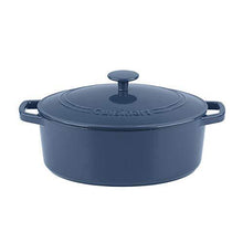 
                        
                          Muat gambar ke penampil Galeri, Cuisinart Cast Iron Casserole, 5.5 Qt Oval Covered, Enameled Provencial Blue - JOY2ESpree
                        
                      