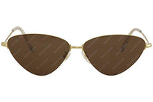 
                        
                          Cargar imagen en el visor de la galería, Balenciaga BB0015S Sunglasses 005 Gold/Brown Mirror Lens 61 mm
                        
                      