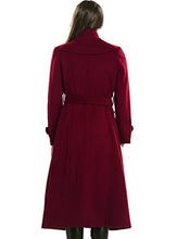 
                        
                          Load image into Gallery viewer, Escalier Women's Wool Trench Coat Winter Double-Breasted Jacket with Belts
                        
                      
