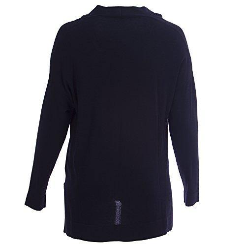 Marina Rinaldi Women's Malia V-Neck Tunic Cardigan Large Navy - JOY2ESpree