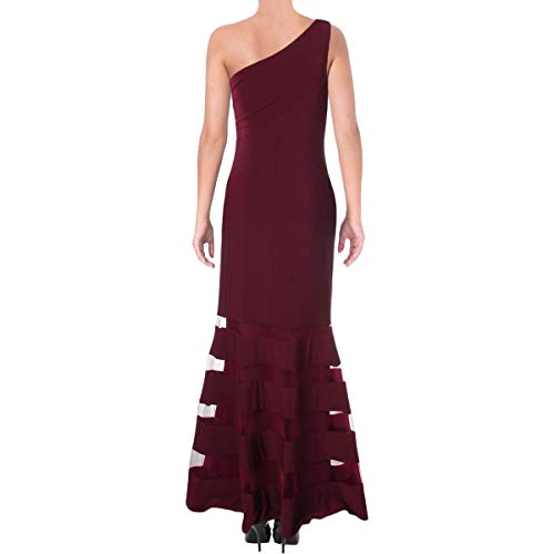 LAUREN RALPH LAUREN Womens Carilla One Shoulder Ruched Formal Dress