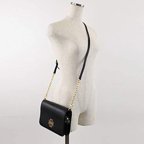 Tory Burch Womens 60405 Britten Combo Crossbody Bag, Black/Rolled Gold - JOY2ESpree