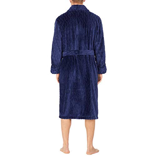 Tommy Bahama Men's Plush Robe (Blue, L/XL)
