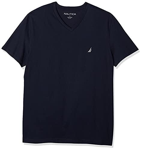 Nautica Men's Short Sleeve Solid Slim Fit V-Neck T-Shirt - JOY2ESpree