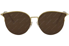 
                        
                          画像をギャラリービューアに読み込む, Balenciaga BB0021SK Sunglasses 005 Gold/Brown Mirror Lens 61 mm
                        
                      