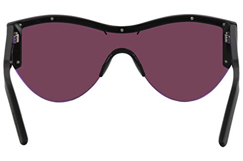 Balenciaga BB0004S Sunglasses 002 Black/Pink Mirror(Double) Lens 99 mm