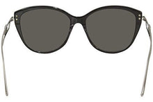 
                        
                          Cargar imagen en el visor de la galería, Balenciaga BB0057SK 001 Sunglasses Women's Black-Silver/Grey Lenses Cat Eye 55mm
                        
                      