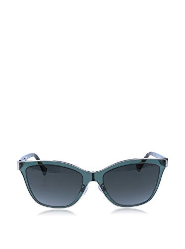 Balenciaga BA0084 95B Clear Teal and Tortoise Wayfarer Sunglasses