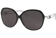 
                        
                          Load image into Gallery viewer, Sunglasses Women's Black-Silver/Grey Lens Butterfly
                        
                      