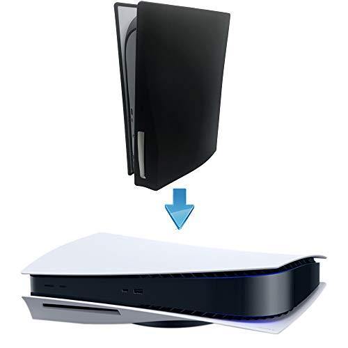 PS5 Silicone Skin Cover, Dustproof Anti-Scratch Anti-Fall Protector Case for Sony Playstation 5 Ultra HD/Digital Edition Console (Ultra HD, Black) - JOY2ESpree