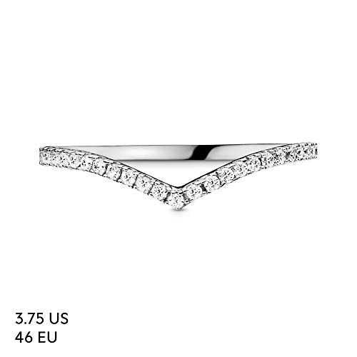 Pandora Jewelry Sparkling Wishbone Cubic Zirconia Ring in Sterling Silver - JOY2ESpree
