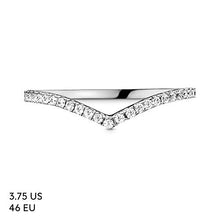 
                        
                          Load image into Gallery viewer, Pandora Jewelry Sparkling Wishbone Cubic Zirconia Ring in Sterling Silver - JOY2ESpree
                        
                      