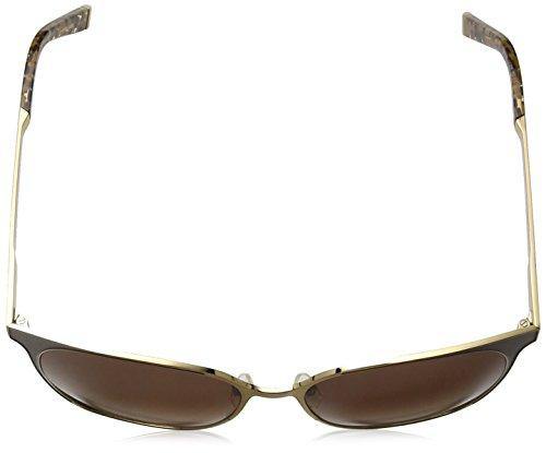 Max Mara Women's Mm Lacquer Rectangular Sunglasses, ROSE GOLD BROWN, 57 mm - JOY2ESpree
