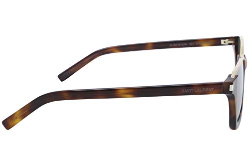 Saint Laurent SL365 001 Havana Dylan Rectangle Sunglasses Lens Category 2 Size