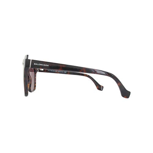 Balenciaga BA93 52T Womens Dark Havana 58 mm Sunglasses - Dark Havana