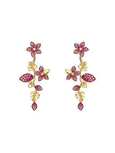 Swarovski Tropical Flower Pierced Earrings - JOY2ESpree