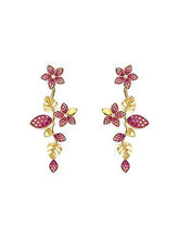 
                        
                          画像をギャラリービューアに読み込む, Swarovski Tropical Flower Pierced Earrings - JOY2ESpree
                        
                      