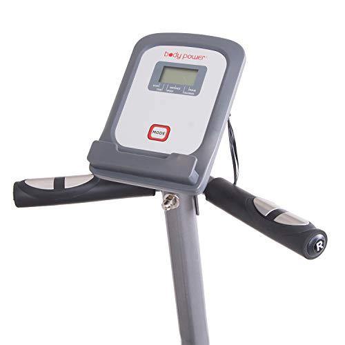 Body Power 3-in-1 Exercise Machine, Trio Trainer, Elliptical and Upright/Recumbent Bike BRT5088 gray, silver, red - JOY2ESpree