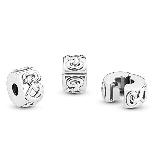 Pandora Jewelry Knotted Hearts Clip Sterling Silver Charm - JOY2ESpree