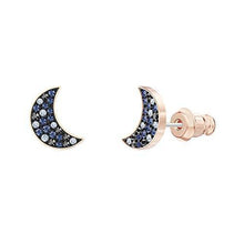 
                        
                          Muat gambar ke penampil Galeri, Swarovski Symbolic Collection Women's Moon Earring Jackets, with Blue Crystal Pavé Moon Studs and Dangling Crystal Stars, on a Mixed Metal Setting - JOY2ESpree
                        
                      