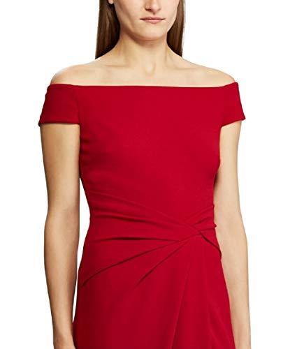Ralph Lauren Lauren Women's Cap Sleeve Crepe Gown Evening Dress - JOY2ESpree