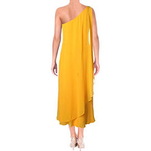 
                        
                          Muat gambar ke penampil Galeri, LAUREN RALPH LAUREN Womens Dunbar One Shoulder Evening Dress Yellow 10
                        
                      