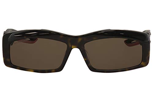 Balenciaga Men's BB0026SA BB/0026/SA 003 Havana Rectangle Sunglasses 59mm