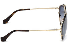 
                        
                          Muat gambar ke penampil Galeri, Balenciaga BA0085 Pale Gold Metal/Dark Havana Temple Tip/Gradient Smoke Flash Lens One Size
                        
                      