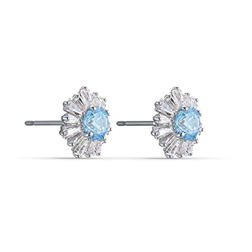 SWAROVSKI Women's Sunshine Jewelry Collection, Rhodium Finish, Blue Crystals, Clear Crystals - JOY2ESpree