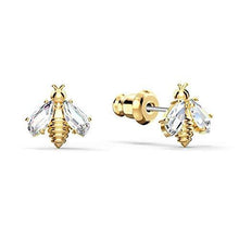 
                        
                          Muat gambar ke penampil Galeri, Eternal Flower Bee Pierced Earrings, White, Gold-tone plated - JOY2ESpree
                        
                      