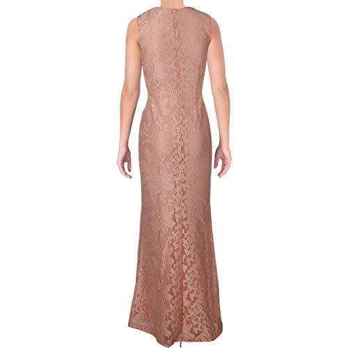 LAUREN RALPH LAUREN Womens Saraeve Formal Lace Evening Dress Pink 4 - JOY2ESpree