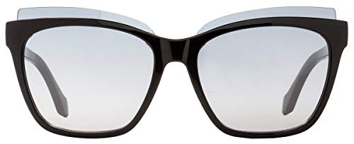 SUNGLASSES shiny black Frame w/ smoke mirror Lens
