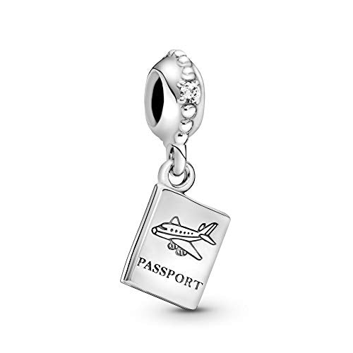Pandora Jewelry Passport Travel Dangle Cubic Zirconia Charm in Sterling Silver - JOY2ESpree