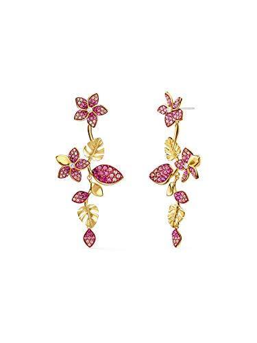Swarovski Tropical Flower Pierced Earrings - JOY2ESpree