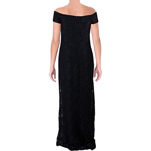 LAUREN RALPH LAUREN Womens Luiana Lace Overlay Off-The-Shoulder Evening Dress