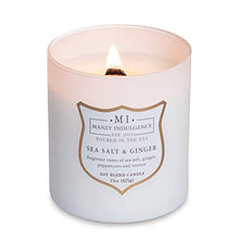 
                        
                          Load image into Gallery viewer, Manly Indulgence Sea Salt &amp; Ginger Scented Jar Candle, 15 Oz, White
                        
                      
