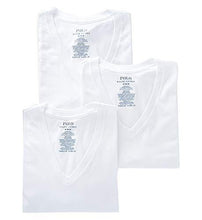 
                        
                          Cargar imagen en el visor de la galería, Polo Ralph Lauren Men's Classic Fit w/Wicking 3-Pack V-Necks
                        
                      