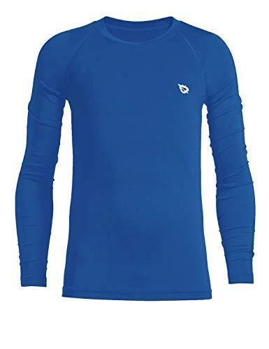 BALEAF Youth Boys'/Girls' Thermal Compression Sports Shirts Long Sleeve Fleece Base Layer Crew Neck
