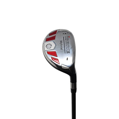 Senior Men's #1 iDrive 13° Driving One Iron Wood Hybrid Driver Right Handed Premium Ultra Forgiving Senior Flex Graphite Shaft Tacki-Mac Midsize Grips - JOY2ESpree