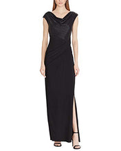 
                        
                          Muat gambar ke penampil Galeri, LAUREN RALPH LAUREN Visal Women's Mixed Media Metallic Gown Black Size 4
                        
                      