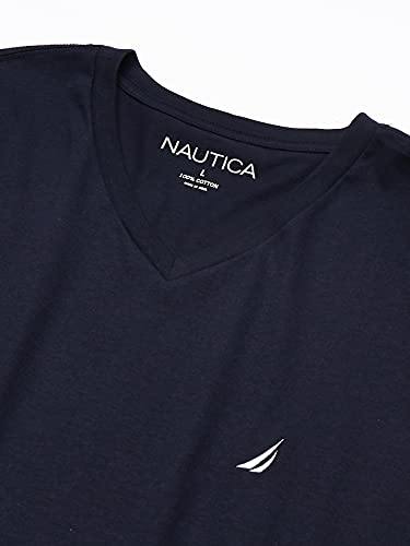 Nautica Men's Short Sleeve Solid Slim Fit V-Neck T-Shirt - JOY2ESpree
