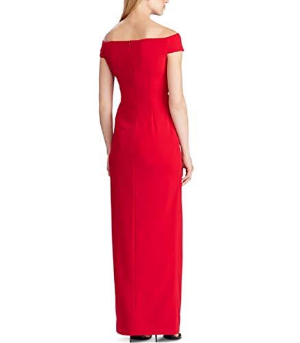 Ralph Lauren Lauren Women's Cap Sleeve Crepe Gown Evening Dress